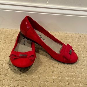 Anne Klein Red Flats